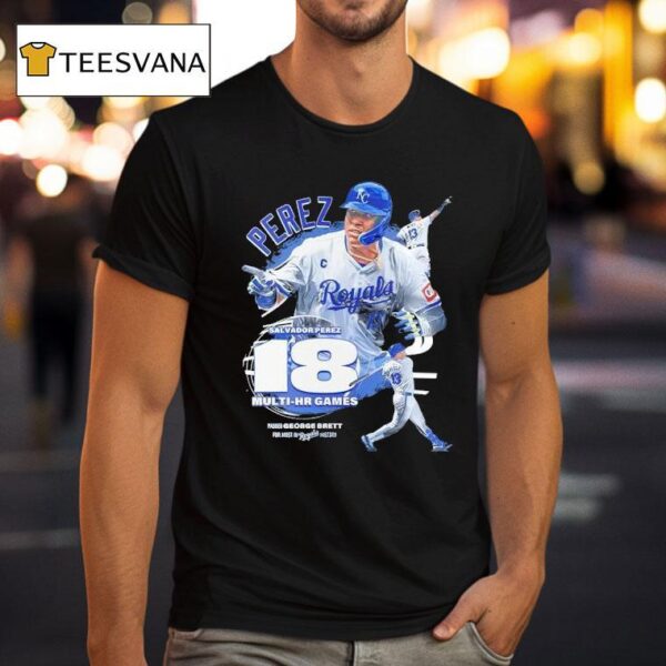 Kansas City Royals Salvador Perez Multi Hr Games T Shirt