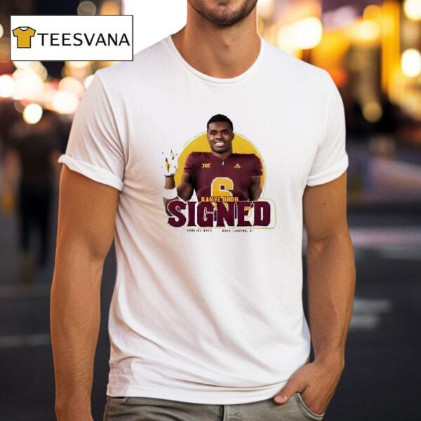 Kanye Udoh Signed Running Back Mays Landing Nj T Shirt