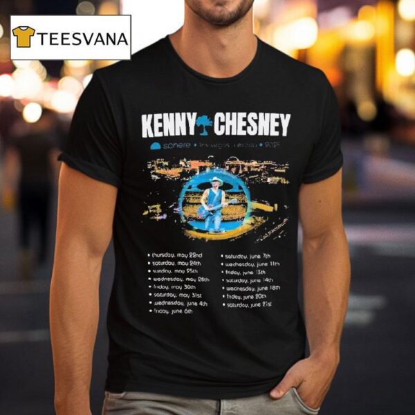 Kenny Chesney Drone Shot Live Sphere Las Vegas Nevada Tour Dates T Shirt