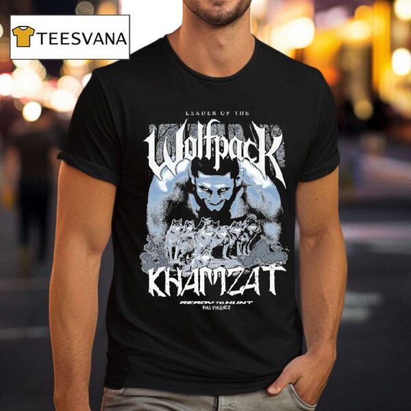 Khamzat Chimaev Leader Of The Wolfpack Ready To Hunt Full Violence T Shirt