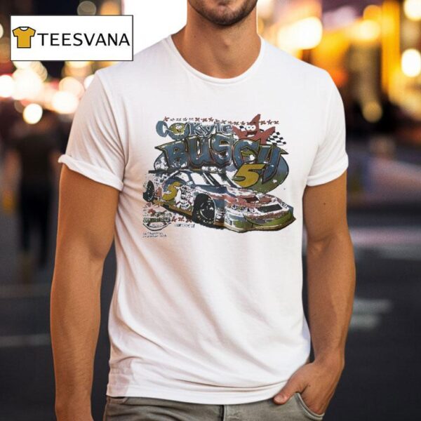 Kyle Busch Squarepants Racing Cartoon T Shirt