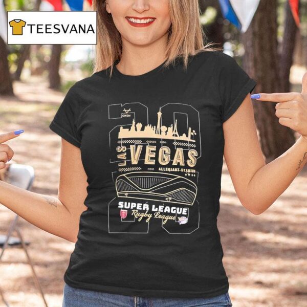 Las Vegas Allegiant Stadium Super League Rugby League T Shirt