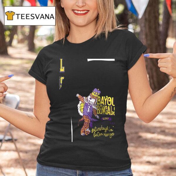 Lsu Tigers National Champions Bayou Bengals Saturdays In Baton Rouge Masco T Shirt