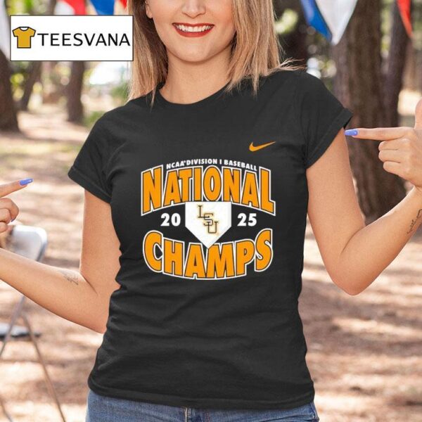 Lsu Tigers Nike Baseball National Champions T Shirt