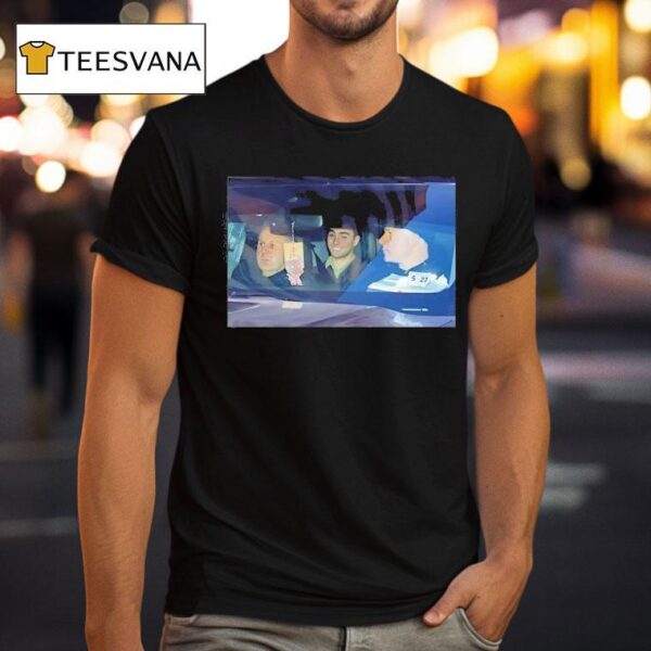 Luigi Mangione Grins From Ear To Ear In Car T Shirt