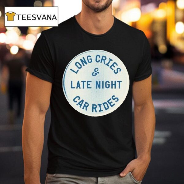 Mayday Parade Long Cries And Late Night Car Rides Pin Moss T Shirt