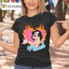 Muawk Flaming Hear T Shirt