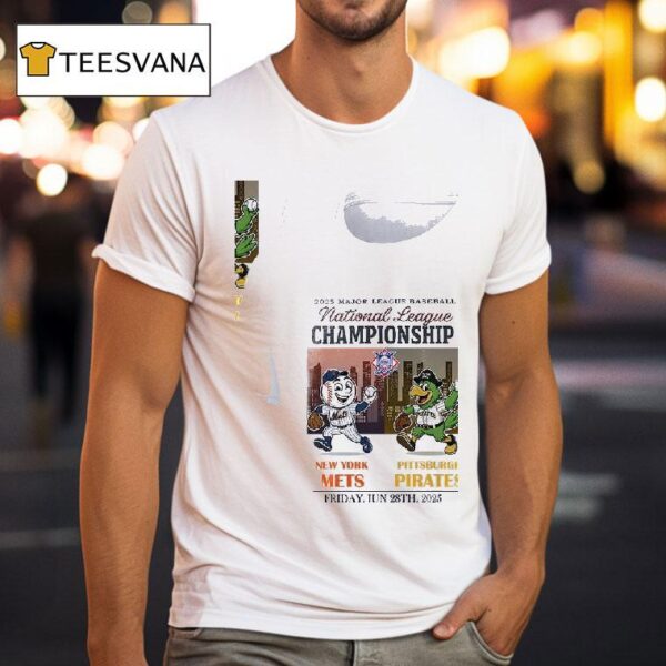 New York Mets Vs Pittsburgh Pirates Mlb National League Championship Masco T Shirt
