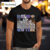 New York Yankees Mets Giants Knicks All Name Of Legends City Skyline T Shirt