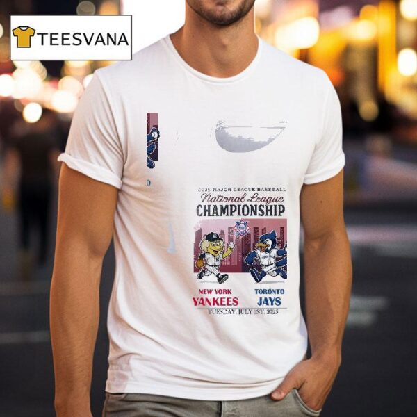 New York Yankees Vs Toronto Blue Jays Mlb National Championship Mascots T Shirt