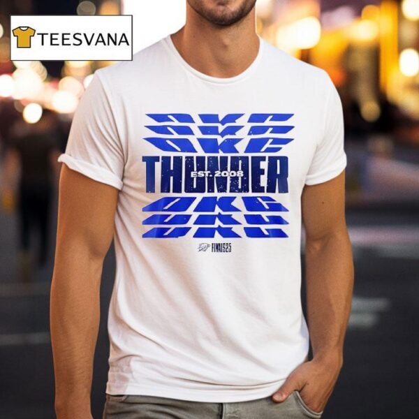 Oklahoma City Thunder Western Conference Champions Est T Shirt