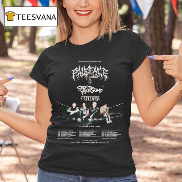 Paleface Swiss With Static Dress And Stick To Your Guns Eu Uk Tour Dates T Shirt