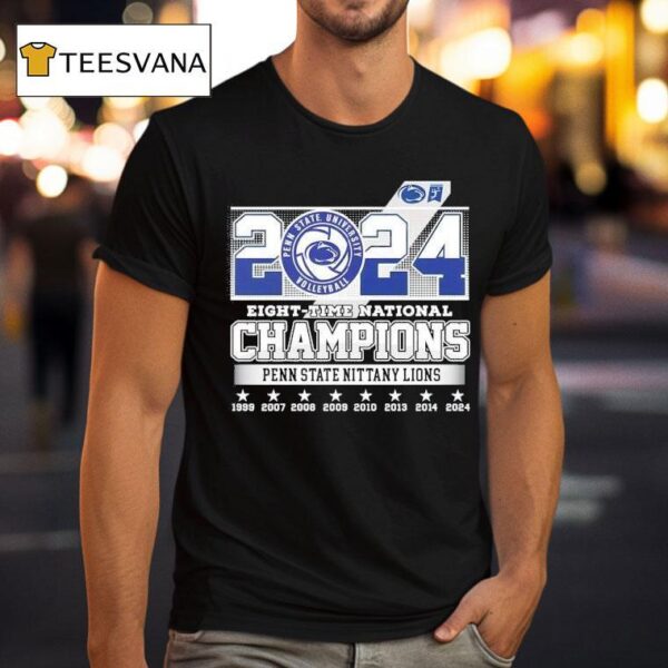 Penn State Nittany Lions Eight Time National Champions T Shirt