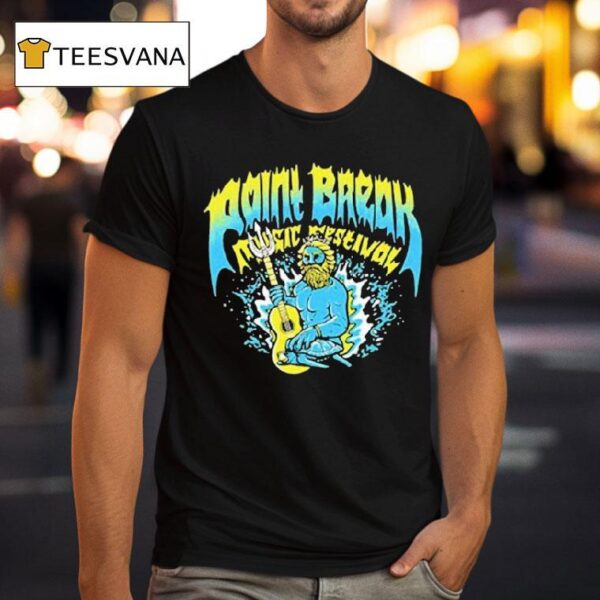 Point Break Music Festival In Virginia Beach Poseidon Guitar T Shirt