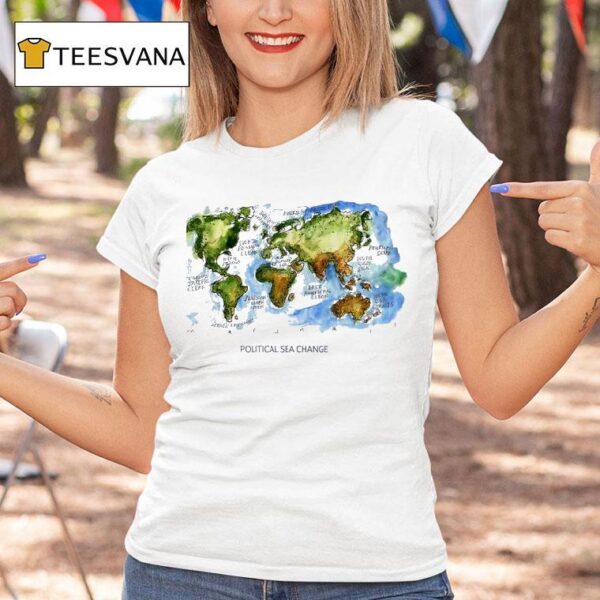 Political Sea Change Map T Shirt