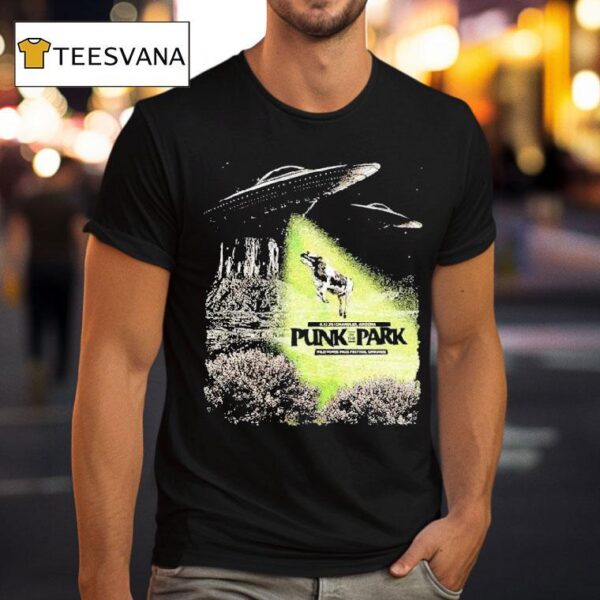 Punk In The Park Chandler Arizona At Wild Horse Pass Festival Grounds On December Cow Ufo T Shirt