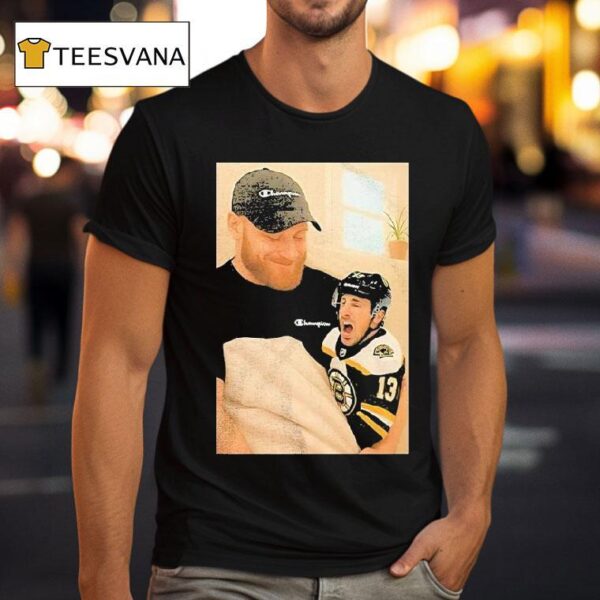 Sam Bennett Holding A Crying Brad Marchand Baby T Shirt