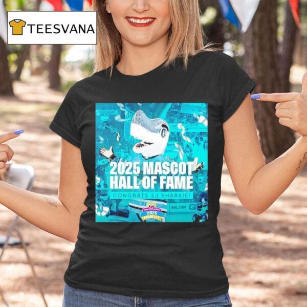 San Jose Sharks Mascot Hall Of Fame Congrats Sj Sharkie T Shirt