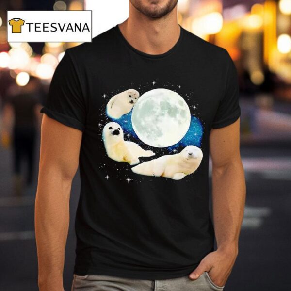 Seals Under The Moon T Shirt