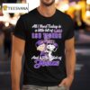 Snoopy And Charlie Brown The Peanuts All I Need Today Is A Little Bit Of Lsu Tigers And A Whole Lot Of Jesus Cross T Shirt