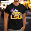 Snoopy And Woodstock The Peanuts Driving Car Lsu Tigers T Shirt