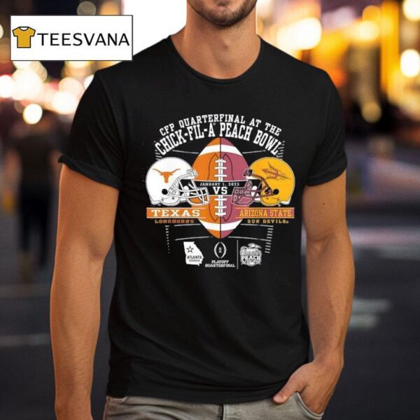 Texas Longhorns Vs Arizona State Sun Devils Peach Bowl T Shirt