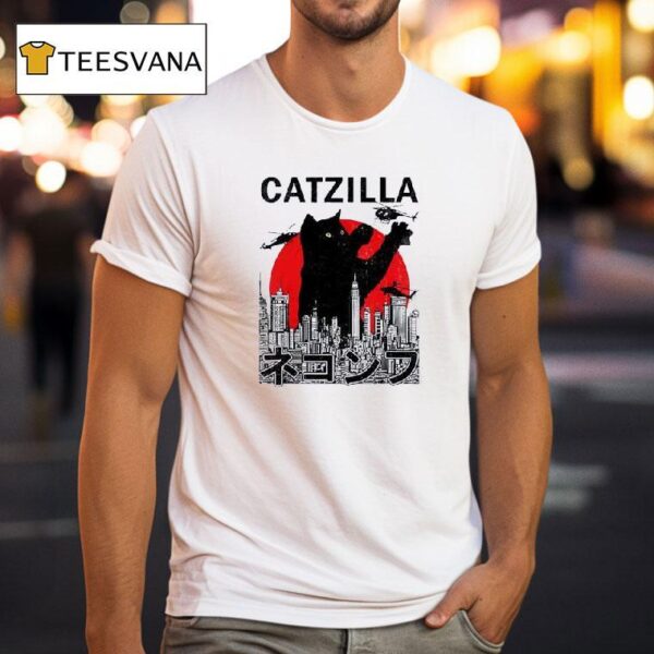 The Catzilla Monster Funny Gift For Christmas Family T Shirt