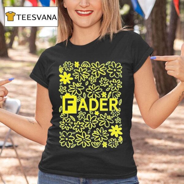 The Fader Floral Logo T Shirt