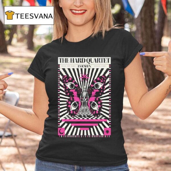 The Hard Quartet May Pioneertown Ca Eyes Skeleton T Shirt