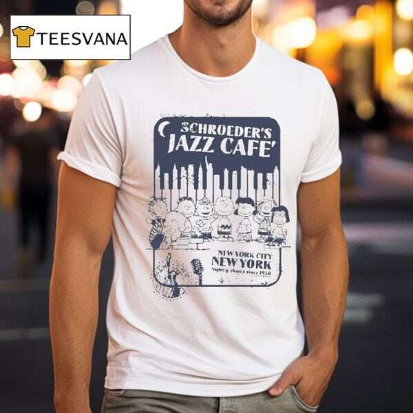 The Peanuts Schroeder S Jazz Cafe New York City T Shirt