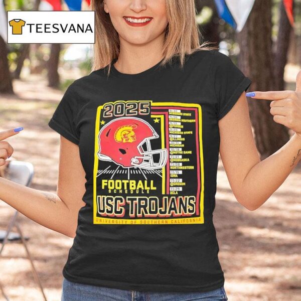 Usc Trojans Football University Of Southern California T Shirt