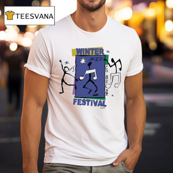 Winter Jazzfest New York City Soul Dancing Notes Artist Lineup T Shirt