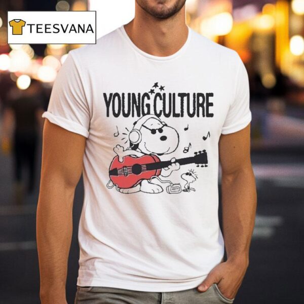 Young Culture X Snoopy Guitar T Shirt