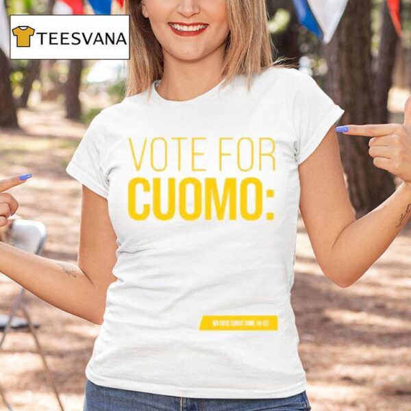 Zohran Kwame Mamdani Vote For Cuomo The Mayor For This Moment Vote June Or Vote Early June T Shirt