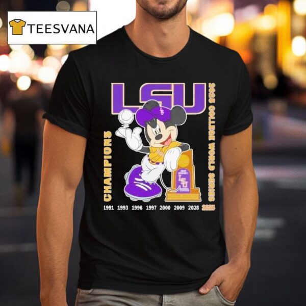Ncaa Men College World Series Champions Lsu Tigers T Shirt