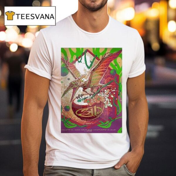 Live Show At Skyla Credit Union Amphitheatre In Charlotte Nc On June Featuring Psychedelic Pterodactyl And Coconua T Shirt