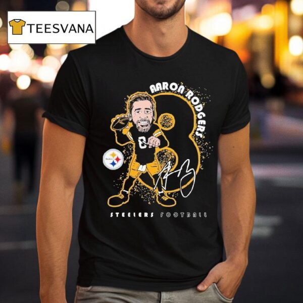 Aaron Rodgers Pittsburgh Slers Sl City Signature Caricature T Shirt