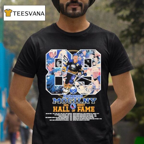 Alexander Mogilny Hockey Hall Of Fame Signature T Shirt