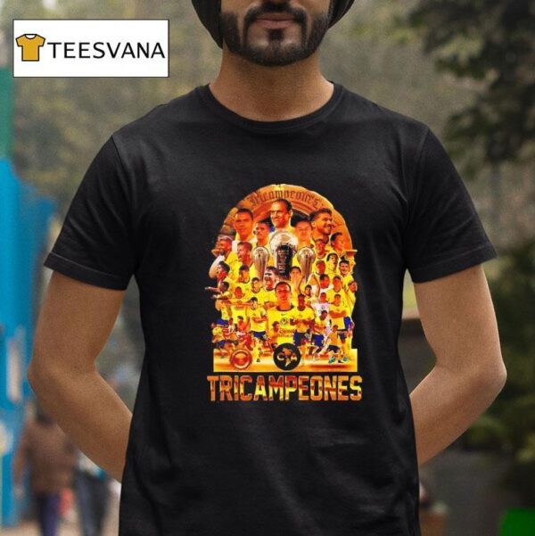America Aguilas Club Tricampeon Amame Mas T Shirt