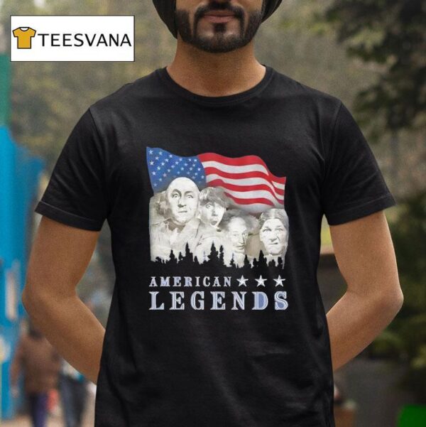 American Legends Rushmorons The Three Stooges T Shirt