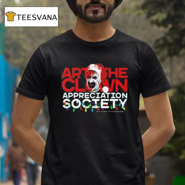Art The Clown Appreciation Society Xmas T Shirt