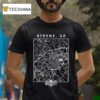 Athens Ga Map Bella Robertson T Shirt