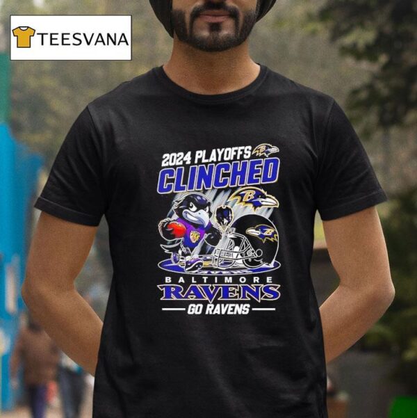Baltimore Ravens Playoffs Clinched Go Ravens T Shirt