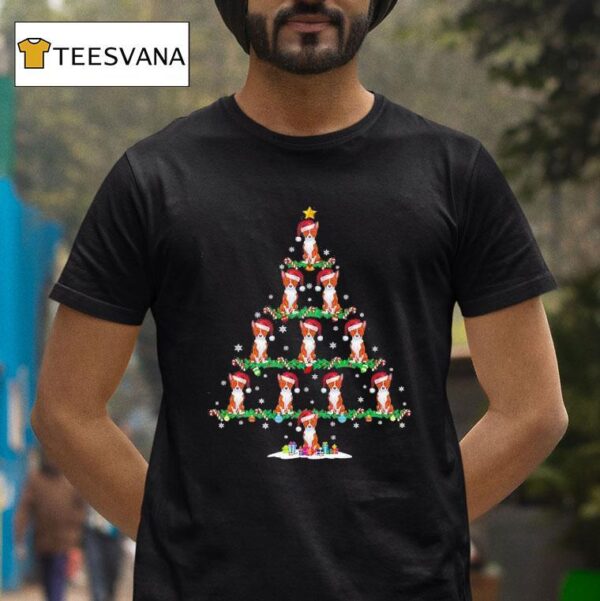 Basenji Dogs Christmas Tree T Shirt