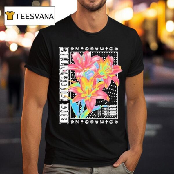 Big Gigantic Be The Light Floral Fluorescence Album T Shirt