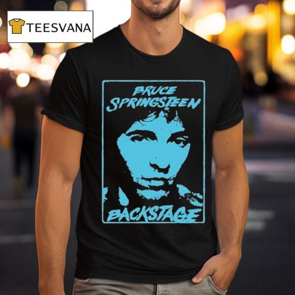 Bruce Springsn And The E Street Band Back Stage Face T Shirt