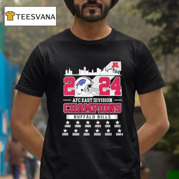 Buffalo Bills Football Afc East Division Champions Skyline T Shirt