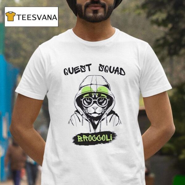 Cat Quest Squad Broccoli T Shirt