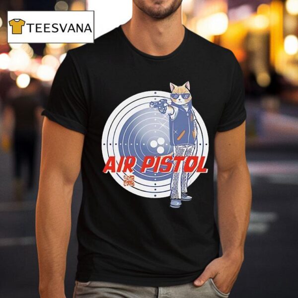 Cat Shot Air Pistol T Shirt