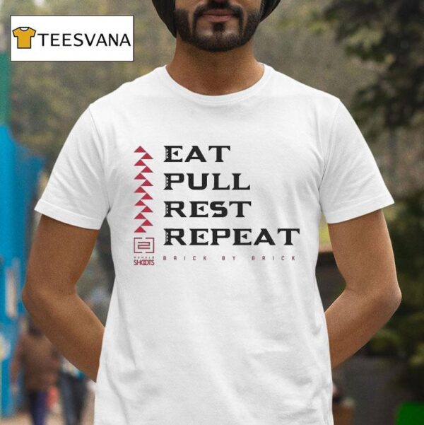 Chad Owens Eat Pull Rest Repeat Brick By Brick T Shirt